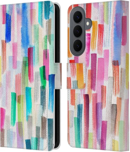 Vista 27 de Head Case Designs Officially Licensed Ninola Brushstrokes Multi Colorful Leather Wallet Case Compatible with Samsung Galaxy A07 4G