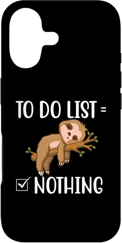 Vista 32 de To Do List - Sleeping Sloth Wildlife Animal Lover Zookeeper Case for iPhone 15