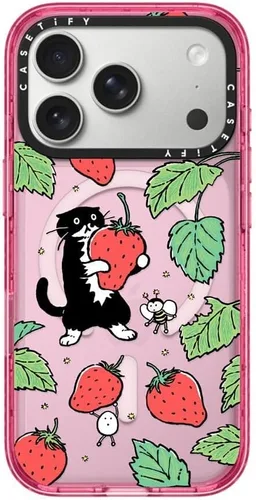 Vista 41 de CASETiFY Impact iPhone Air Case [Delgada/Compatible con Magsafe / 8.2 ft. Protección contra Caídas de Grado Militar 4X] - Lazos - Rosa Arcos
