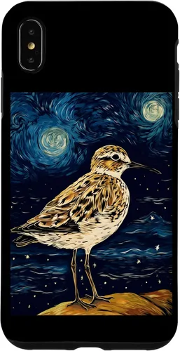 Vista 7 de Funda para iPhone 12 mini Sandpiper Starry Night Painting Hombres Mujeres Niños