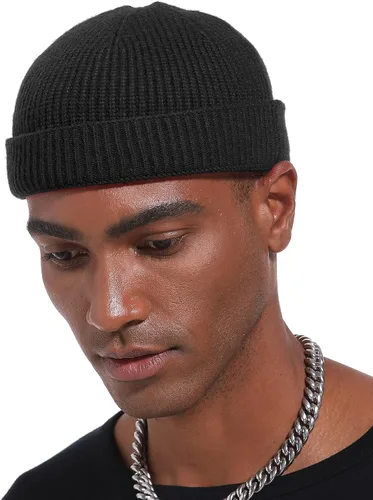 Vista 6 de vidsel Gorro de lana fina de pescador para hombres y mujeres, gorra de moda
