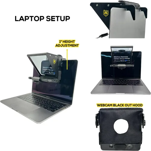 Vista 6 de Glide Gear TMP 75 Teleprompter - Laptop, DSLR, Smartphone - Funda de transporte, sin montaje