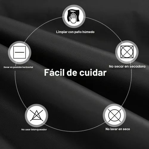 Vista 8 de PureFit Fundas para sillas de exterior, impermeables, para muebles de patio Negro