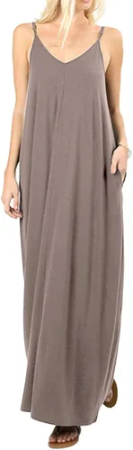 Vista 5 de CALIPESSA Women's 2023 Casual Loose Knit Maxi Dress with Pockets
