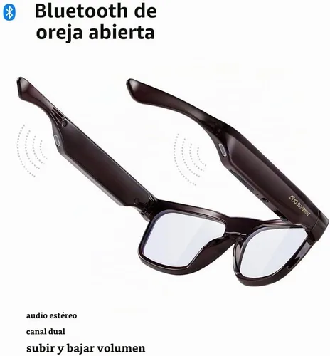 Vista 5 de Gafas inteligentes OHO 4K Bluetooth AI con cámara, lente fotocromática