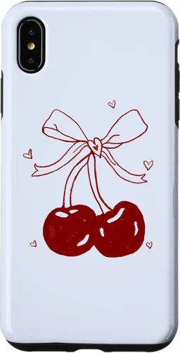 Vista 11 de Cherri Ties Baby Blue Cherry Bow Case for iPhone 17