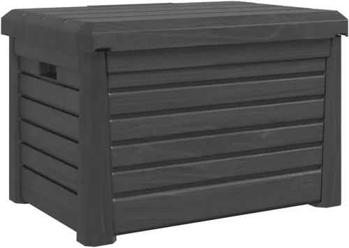 Vista 7 de Large Outdoor Cushion Box Anthracite Polypropylene Medium Storage with Lock for Garden Patio Deck