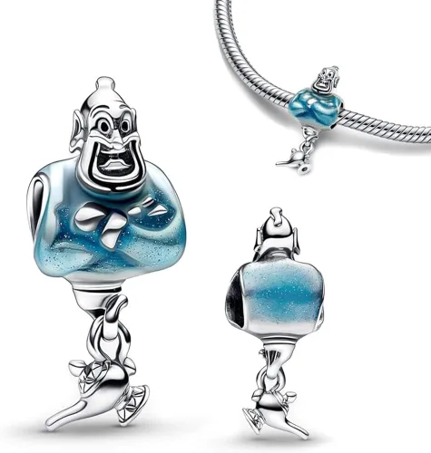 Vista 3 de PAGOGO Jewelry Man - Dijes de animales de dibujos animados de plata de ley 925 con circonita cúbica para mujeres, pulseras y collares, regalo