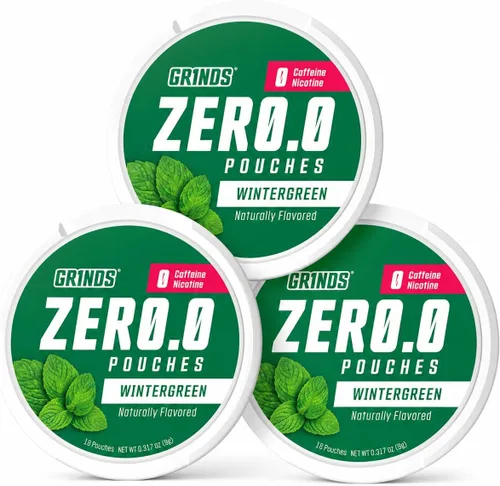 Vista 22 de Bolsas de energía Grinds - Bolsas de cafeína natural - Contiene vitaminas B, sin azúcar y 0 calorías - 80 mg de cafeína en cada bolsa - Genciana