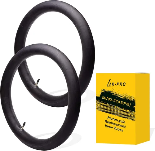 Vista 9 de Paquete de 2 tubos interiores de motocicleta 100/90-19 (4.10 x 19), tubos de goma natural para motocross de 19 pulgadas, tubos resistentes a