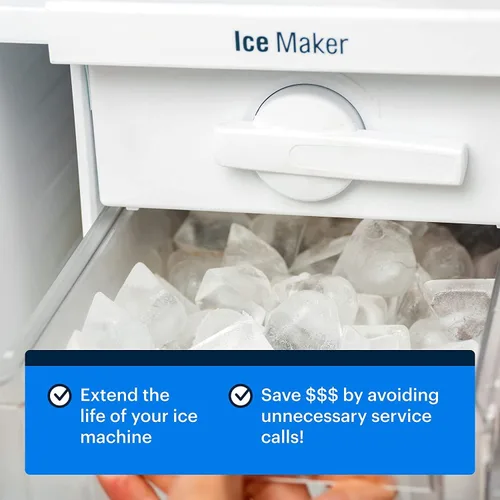 Vista 3 de Essential Values Limpiador y Descalcificador para Máquina de Hielo 16 fl oz - Limpiador y Descalcificador para Fabricadora de Hielo - Compatible