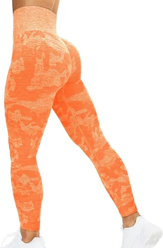 Vista 110 de HIGORUN - Leggings sin costuras para mujer, moldeadores, con diseño gráfico de sonrisas, de cintura alta, para el gimnasio, yoga o hacer ejercicio