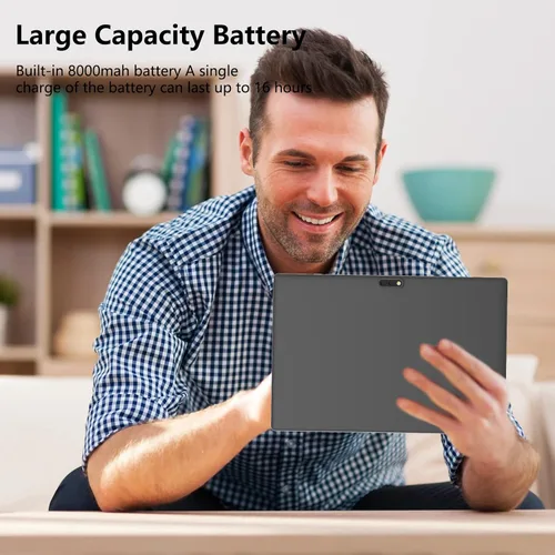 Vista 5 de Tableta de 10 pulgadas Android 15 Tablets con estuche Stylus 8GB RAM+32GB ROM Soporte 1024GB Expand, 6000mah Batería 10 EN Android Tableta, 2MP+8MP