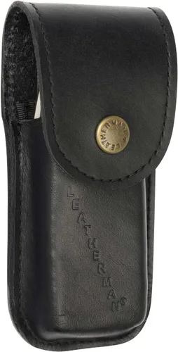 Vista 12 de LEATHERMAN, Funda de cuero Heritage con cierre de presión para herramientas multifunción, marrón, pequeña Cuero marrón auténtico con cierre a