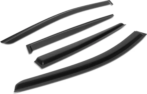 Vista 10 de Auto Dynasty 4 unidades de protector de lluvia para ventana con cinta adhesiva compatible con Sportage 2005-2010, acrílico