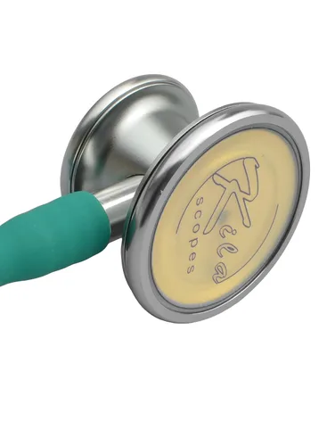 Vista 5 de Virtuoso - Estetoscopio de cardiología de doble cabeza, calidad profesional, tubo clásico, KS-750, color negro