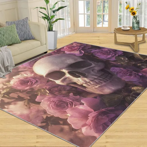 Vista 30 de Monstera Print Rugs for Bedroom, Luxury Monstera Area Rug, Tropical Plants Rugs for Living Room, Indoor Non-Slip Rug, Machine Washable Carpet for