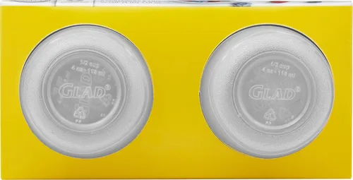 Vista 10 de Mini recipientes de almacenamiento de alimentos redondos Glad Ware Home , pequeños recipientes de alimentos para almacenar 4 onzas, 8