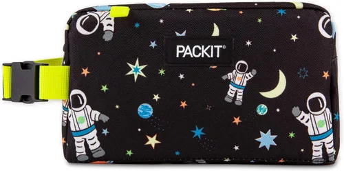 Vista 15 de PackIt Caja de aperitivos congelable, color negro, fabricada con tecnología EcoFreeze, plegable, reutilizable, cierre de cremallera con asa