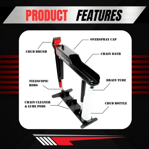 Vista 5 de Moto Chain-Mate - ¡El mejor kit de limpieza y lubricación de cadenas de motocicleta!