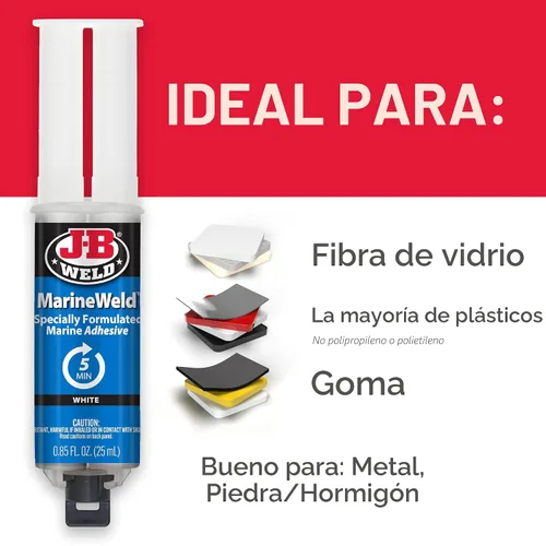 Vista 6 de J-B Weld 8272 MarineWeld Epoxi Marino - 2oz.