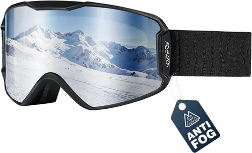 Vista 7 de Ski Goggles, Snowboard Goggles OTG for Men, Women & Youth Azul