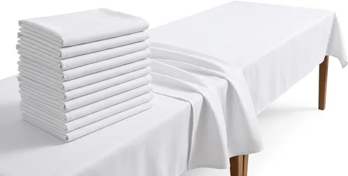 Vista 24 de Mantel rectangular de poliéster, manteles para mesas rectangulares de 6 pies, manteles de tela decorativa lavable para bodas, banquetes y campamento