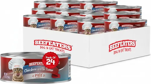 Vista 9 de Beefeaters Chicken Pate - Alimento húmedo para gatos, 3 onzas (paquete de 24 unidades), alimento húmedo para adultos con taurina, alimento húmedo
