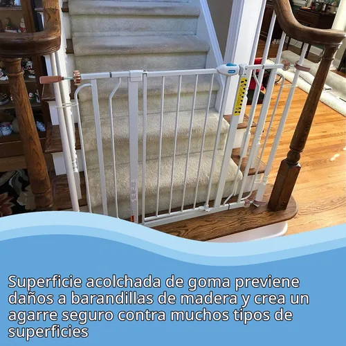 Vista 7 de Adaptador de barandilla para puerta de bebé varillas de husillo Y