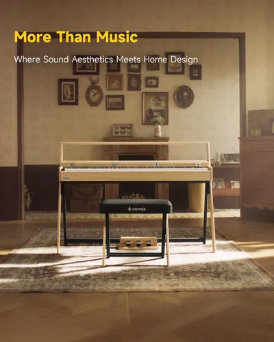 Vista 2 de Donner OURA R300 Piano de Teclado Ponderado de 88 Teclas para Avanzados, Piano Digital para el Hogar con 88 Teclas de Martillo Graduado, Bluetooth