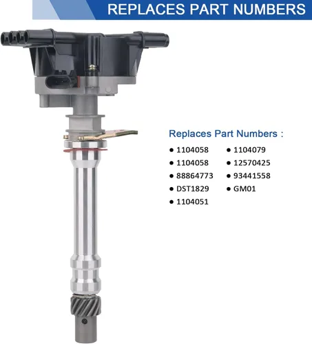 Vista 2 de Distribuidor de encendido AiYiGu compatible con 1996-2002 Chevy GMC Cadillac Isuzu Vortec V8 5.0L 5.7L 305 350, reemplazo 93441558 1104058 1257042