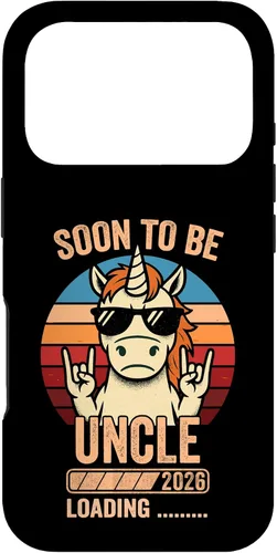 Vista 30 de Soon to Be Uncle 2026 Unicorn Uncle to Be 2026 Case for iPhone 16