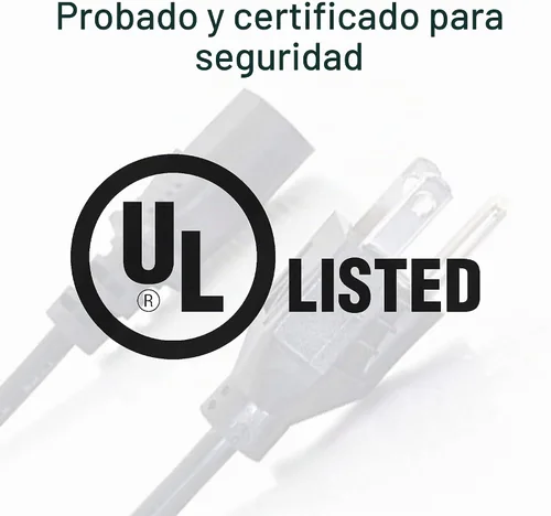 Vista 4 de Cable To Go de alimentación universal, calibre 18, IEC320C13 a NEMA 5-15P 18 AWG Negro