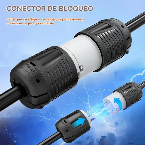 Vista 3 de Nilight 30Amp Generador Twist Lock Plugs ETL Listado L14-30P L14-30R Male Female Locking Plug and Connector Adapter 125/250V Industrial Grade