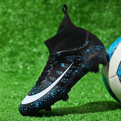 Vista 2 de Zapatos de fútbol para hombre, zapatos de fútbol de suelo sólido, zapatos deportivos ligeros para correr, césped al aire libre, cómodos