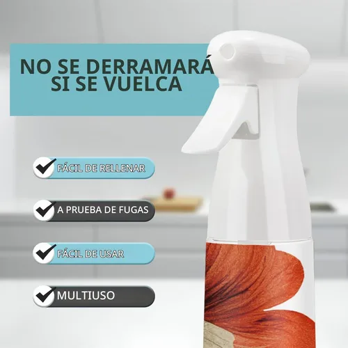 Vista 2 de Botella de espray para el cabello, atomizador de agua continuo vacío para peinar el cabello, limpieza, plantas, nebulización y cuidado de la piel