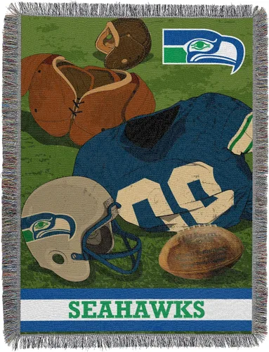 Vista 36 de Northwest NFL Woven Tapestry Wall Hanging, 48 x 60 Inches, Officially Licensed, Decorative Fringes