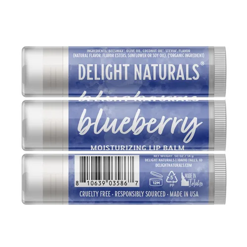 Vista 2 de Delight Naturals Bálsamo Labial Jumbo - Arándano