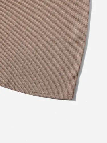 Vista 3 de Floerns Vestido ajustado de 2 piezas para niña con estampado de letras y camiseta de manga larga