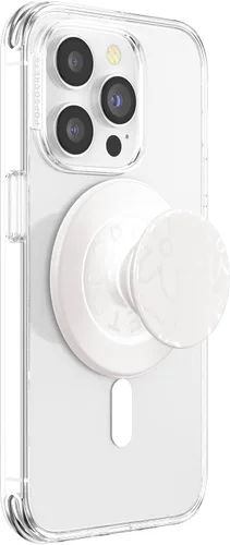 Vista 25 de PopSockets Agarre para teléfono con soporte expandible, agarre adhesivo, color blanco fresco Sujeción segura y cómoda, anticaída, soporte, flor