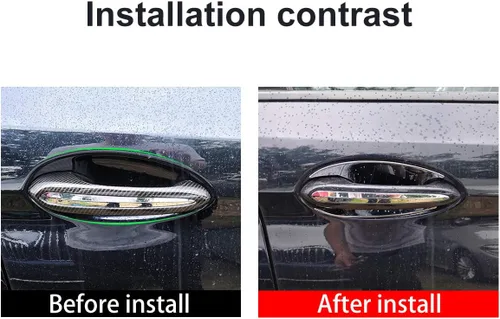 Vista 2 de YIWANG Manija de puerta cromada Insertos Copa ajuste para BMW Serie 5 G30 6 Serie GT 2017-2020 Accesorios