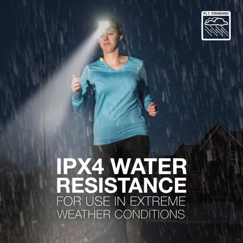 Vista 4 de Linterna de cabeza Energizer PRO-400 recargable, linterna recargable resistente al agua IPX4, lámpara de cabeza ultra brillante con múltiples modos