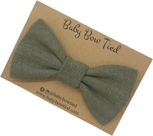 Vista 13 de Handmade Pre-Tied Clip on Bow Tie for Baby to Young Boy