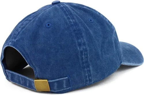 Vista 3 de Gorra de béisbol sin estructurar teñida con pigmento de algodón lavado grande XXL