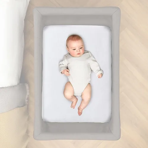 Vista 4 de Silver Cross Slumber - Sábana bajera ajustable, transpirable, ultrasuave, ligera para pieles sensibles de niños y niñas, con borde elástico, sábana