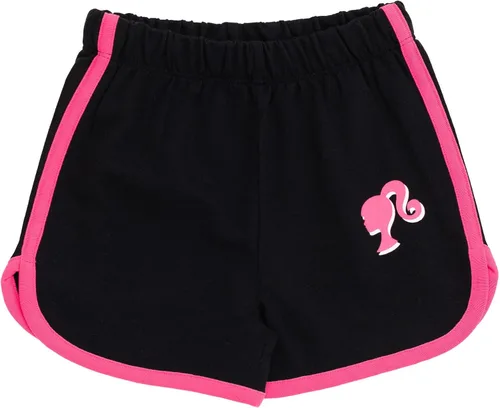 Vista 4 de Barbie Conjunto de camiseta y pantalones cortos activos de delfín Conjunto moderno para niñas coordinadas