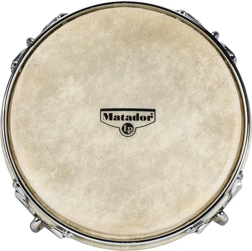 Vista 2 de Latin Percussion M201-AWC LP Bongos de madera Matador - Natural/Cromo 8.625 pulgadas