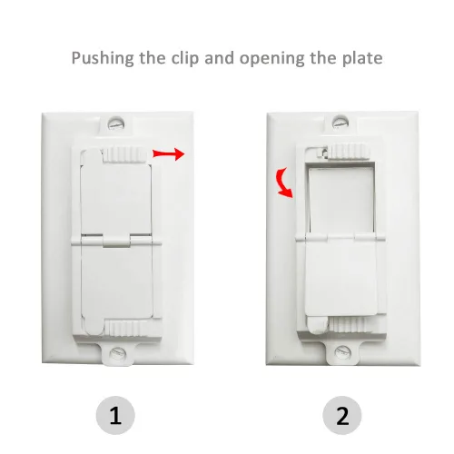 Vista 3 de ILIVABLE - Protector de interruptor de luz basculante, cubierta de placa de interruptor a prueba de niños protege tus luces de ser encendidas
