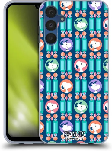 Vista 249 de Head Case Designs Snoopy Deco Dreams - Funda de gel con licencia oficial de Peanuts Blue Pattern [protección de grado militar] compatible con Google