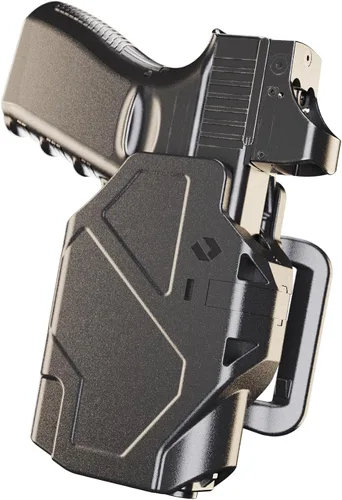 Vista 5 de Orpaz Delta G45 Funda de rodamiento de luz compatible con funda Glock 45 con luz, adaptador modular de linterna de nivel II y tapa protectora